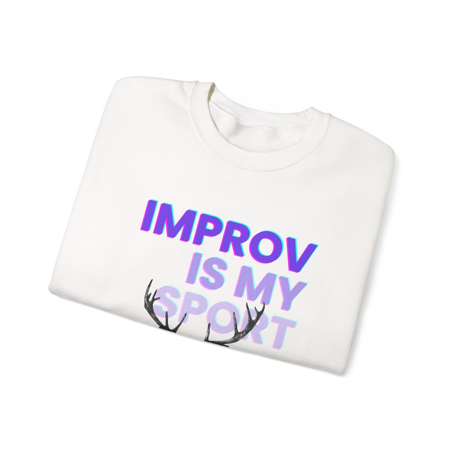 Improv is My Sport Unisex Heavy Blend™ Crewneck Sweatshirt