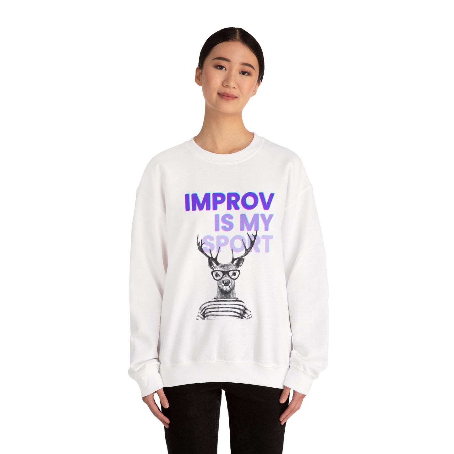 Improv is My Sport Unisex Heavy Blend™ Crewneck Sweatshirt