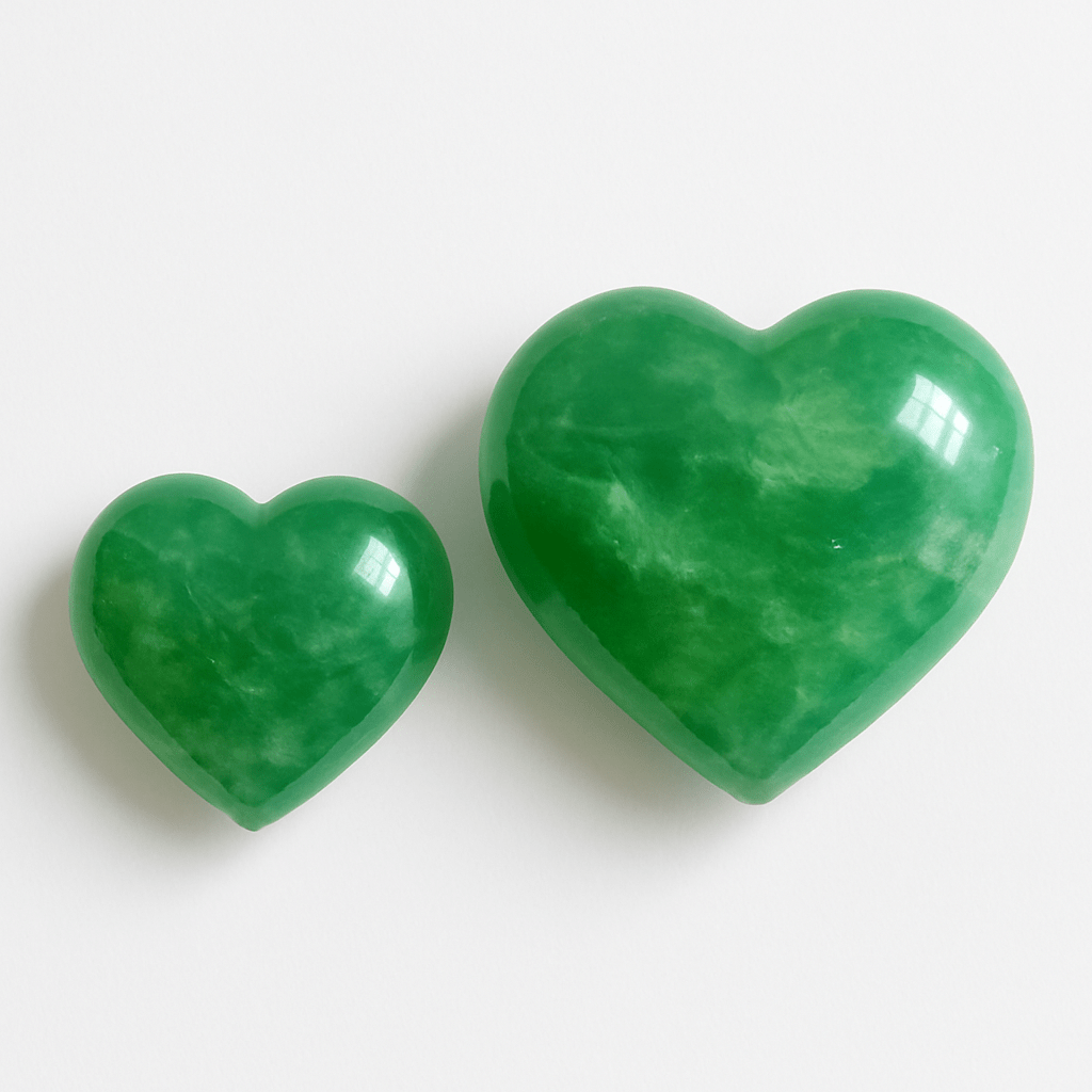 3D Green Fluorite Heart – Hand-Polished Crystal for Gift & Decor