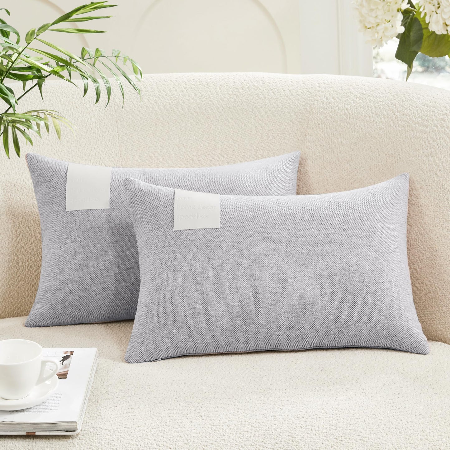 Saddle Brown Lumbar Pillow Covers, 12x20 Inch, 2PCS