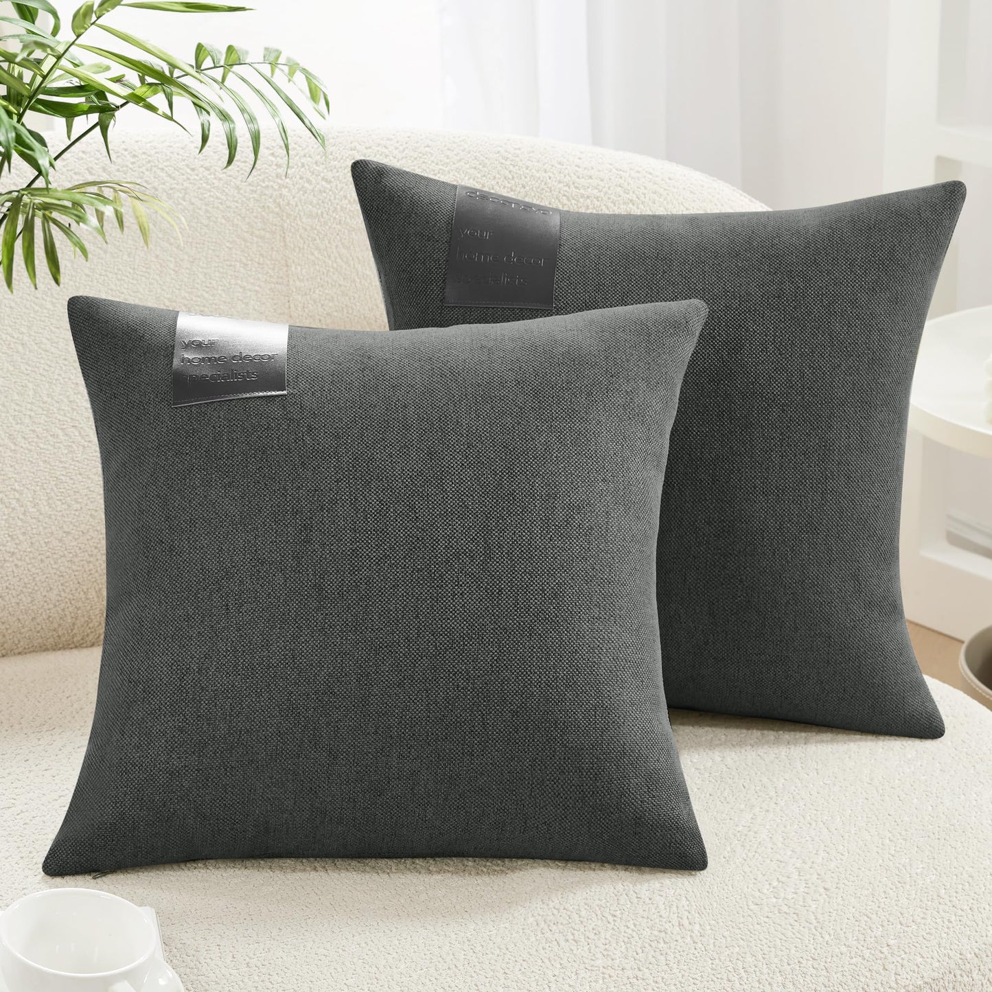 Saddle Brown Lumbar Pillow Covers, 12x20 Inch, 2PCS
