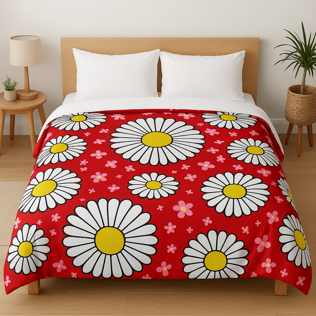 Daisy Microfiber Comforter Queen