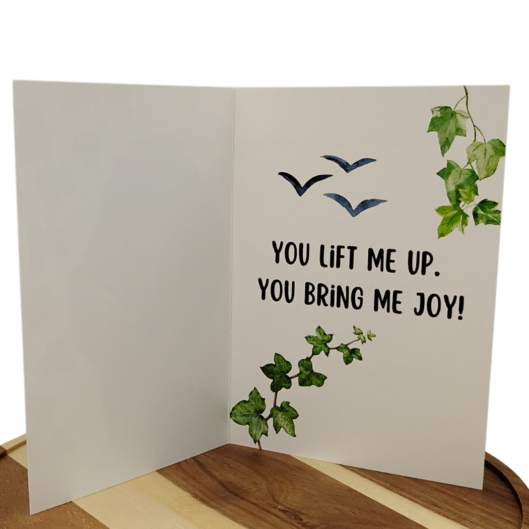 Gratitude Greeting Card | Lift Me Up & Bring Me Joy