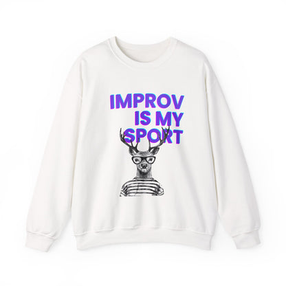 Improv is My Sport Unisex Heavy Blend™ Crewneck Sweatshirt