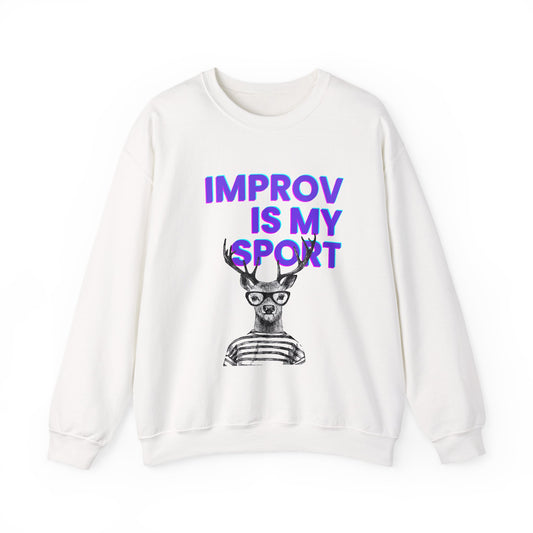Improv is My Sport Unisex Heavy Blend™ Crewneck Sweatshirt