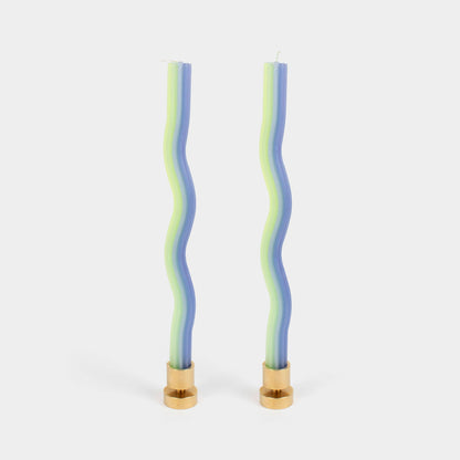 Wiggle Candles - 2 Pack Lavender + Green