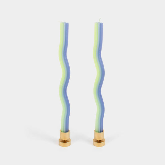 Wiggle Candles - 2 Pack Lavender + Green