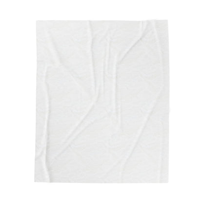Plush Blanket - Dandelion Head Illustration of Person Walking