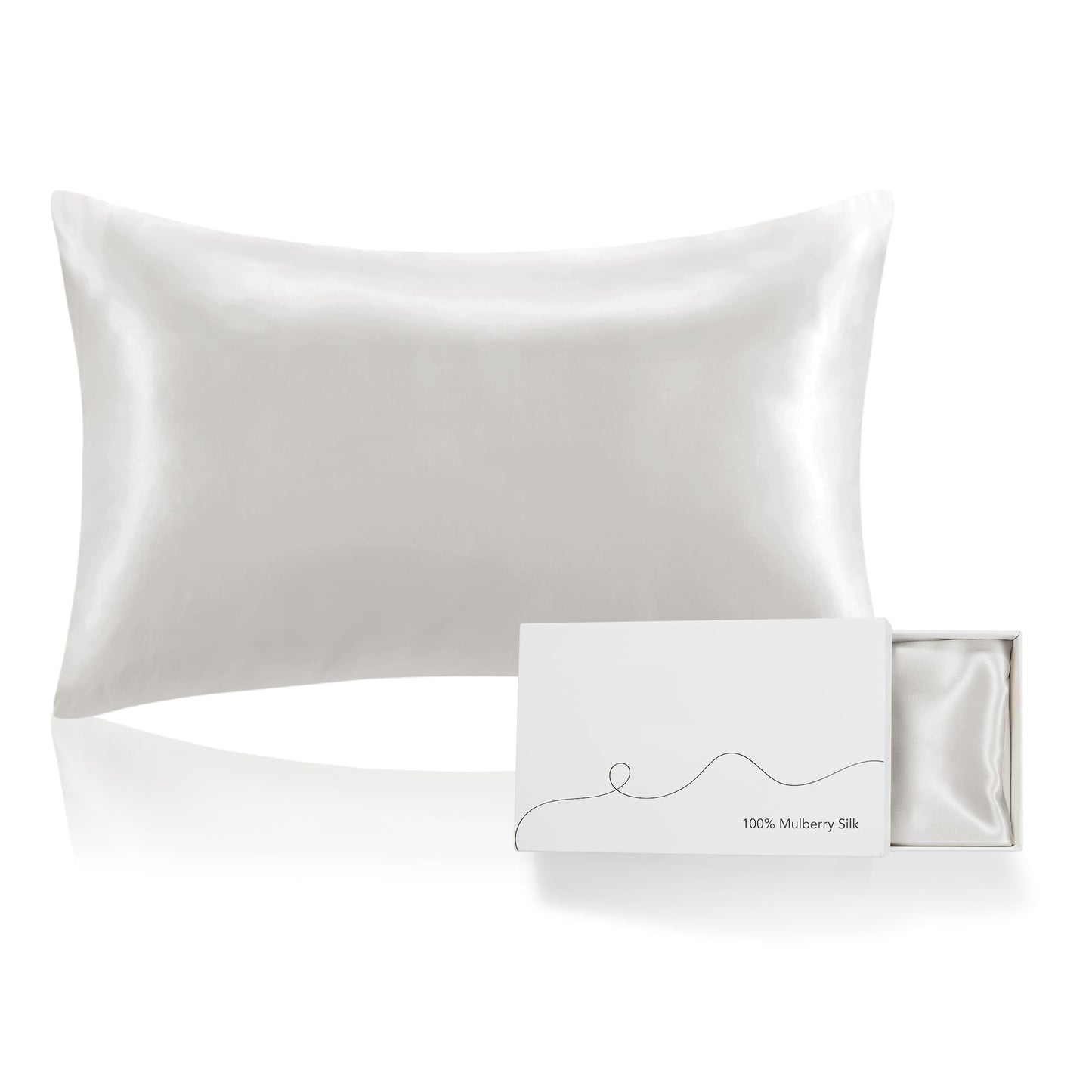 Taupe Silk Pillow Cover, Soft & Smooth, Standard Size