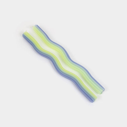Wiggle Candles - 2 Pack Lavender + Green