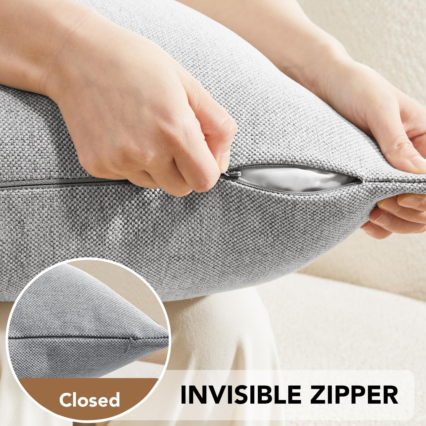 Saddle Brown Lumbar Pillow Covers, 12x20 Inch, 2PCS