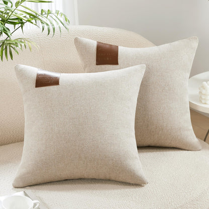 Saddle Brown Lumbar Pillow Covers, 12x20 Inch, 2PCS
