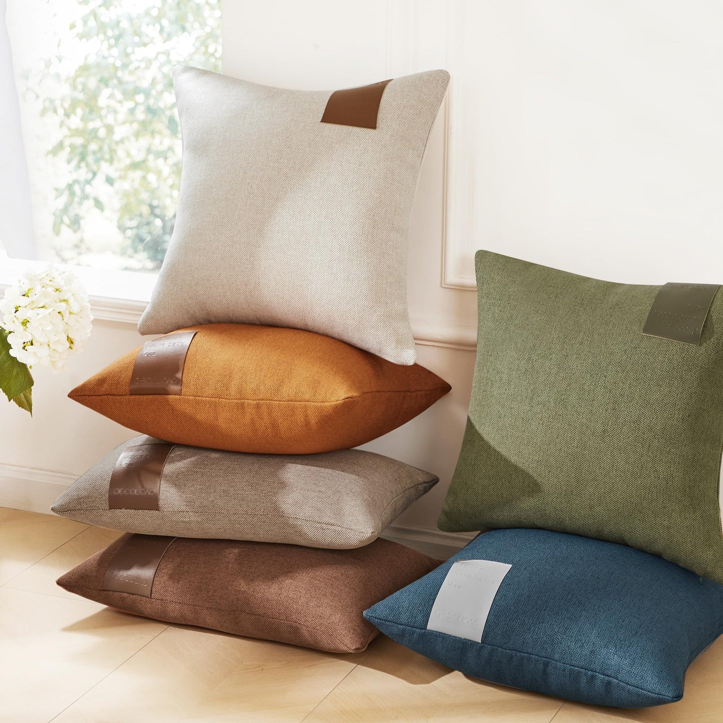 Saddle Brown Lumbar Pillow Covers, 12x20 Inch, 2PCS
