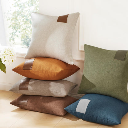 Saddle Brown Lumbar Pillow Covers, 12x20 Inch, 2PCS
