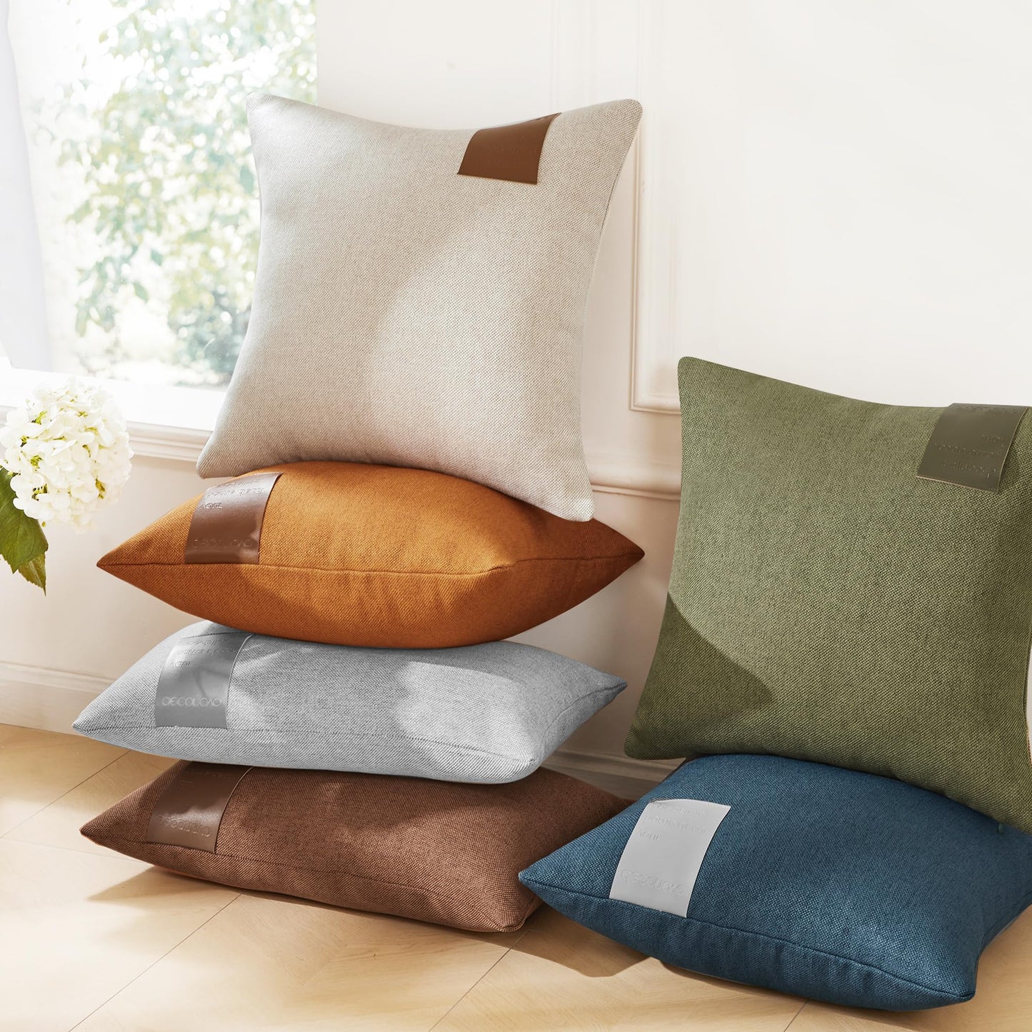 Saddle Brown Lumbar Pillow Covers, 12x20 Inch, 2PCS