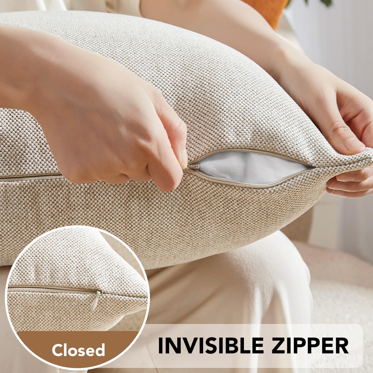 Saddle Brown Lumbar Pillow Covers, 12x20 Inch, 2PCS
