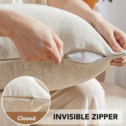 Saddle Brown Lumbar Pillow Covers, 12x20 Inch, 2PCS