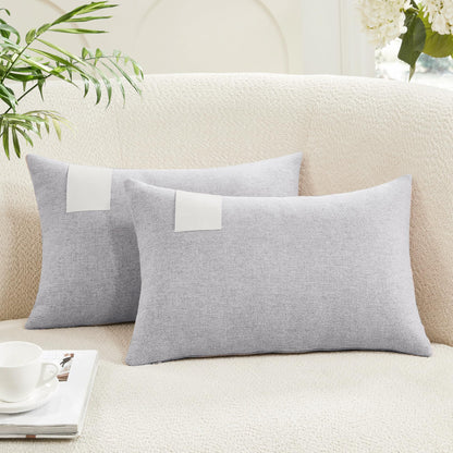 Saddle Brown Lumbar Pillow Covers, 12x20 Inch, 2PCS