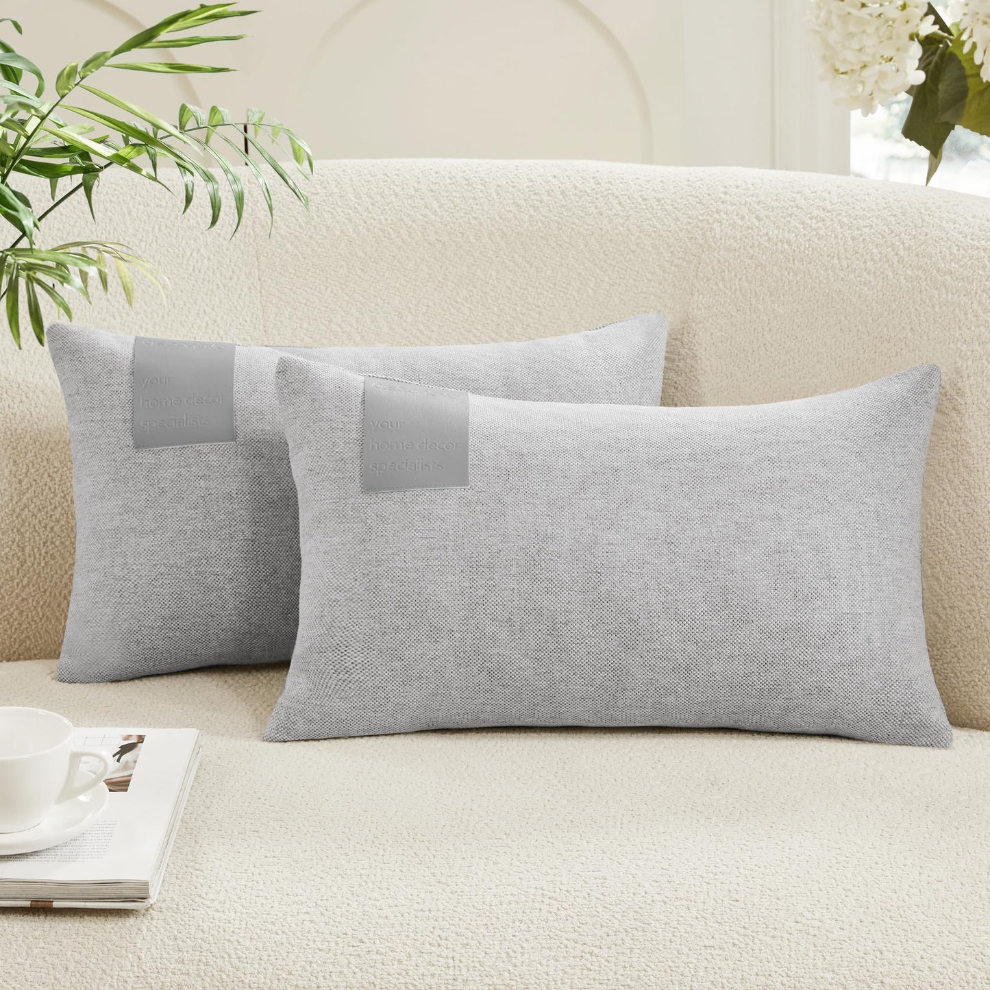 Saddle Brown Lumbar Pillow Covers, 12x20 Inch, 2PCS