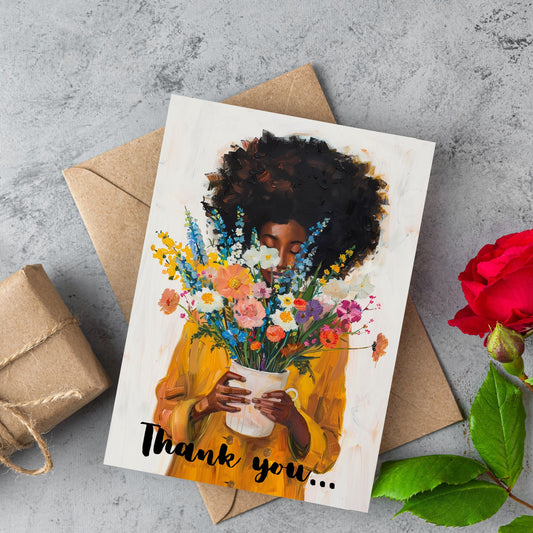 Thank You & Appreciation Card  for Mothers or Anyone who has Nurtured You